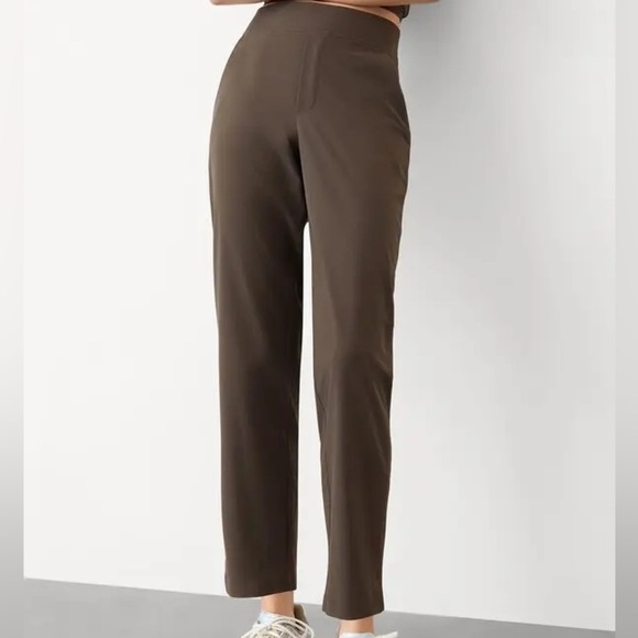 NWT Athleta Endless High Rise Pants in Truffle - Size 10 - Picture 4 of 10